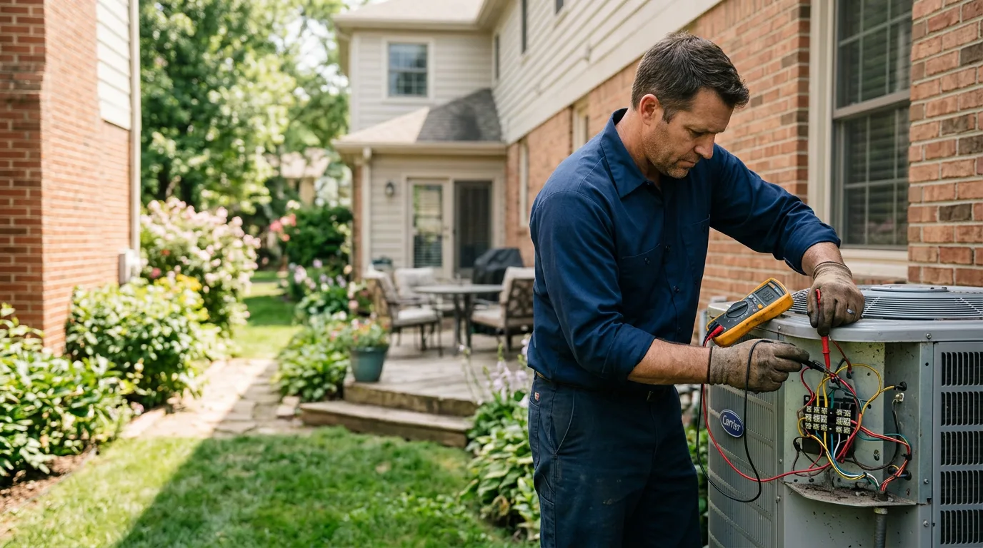 HVAC technician working near Seminole, OK